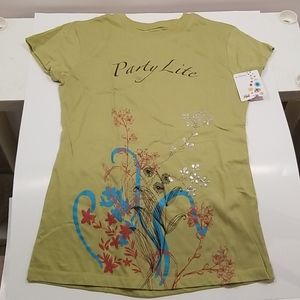 PartyLite MV Sport Jeweled Fitted T Shirt